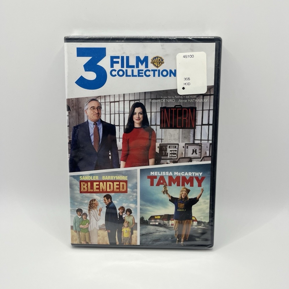 3 Film Collection: the Intern / Tammy / Blended (DVD) New And Factory Sealed